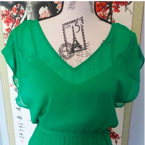 ❤️ 🆕 EXPRESS | Chiffon Mini Dress
Green size XS - Picture 3 of 5